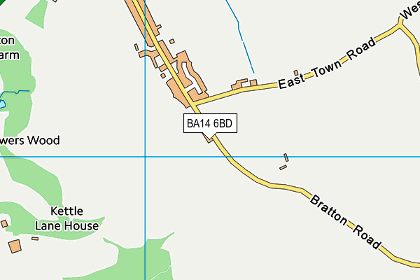 BA14 6BD map - OS VectorMap District (Ordnance Survey)