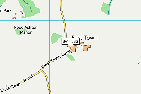 BA14 6BG map - OS VectorMap District (Ordnance Survey)