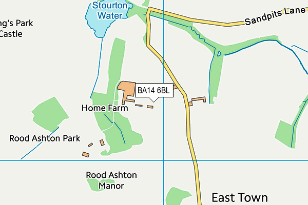 BA14 6BL map - OS VectorMap District (Ordnance Survey)