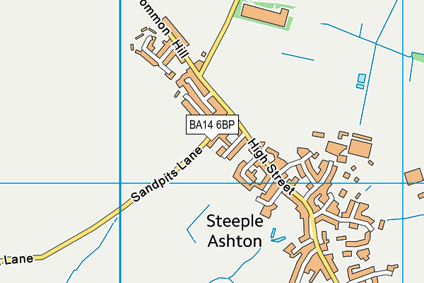 BA14 6BP map - OS VectorMap District (Ordnance Survey)