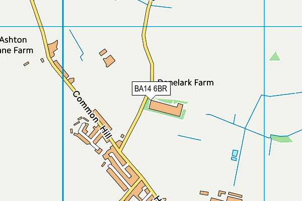 BA14 6BR map - OS VectorMap District (Ordnance Survey)