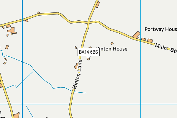 BA14 6BS map - OS VectorMap District (Ordnance Survey)