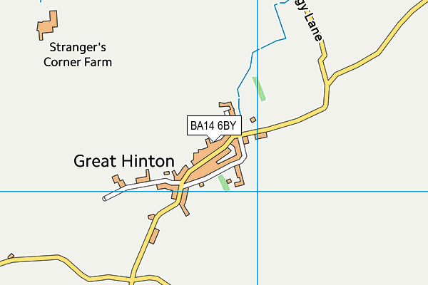 BA14 6BY map - OS VectorMap District (Ordnance Survey)