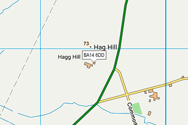 BA14 6DD map - OS VectorMap District (Ordnance Survey)