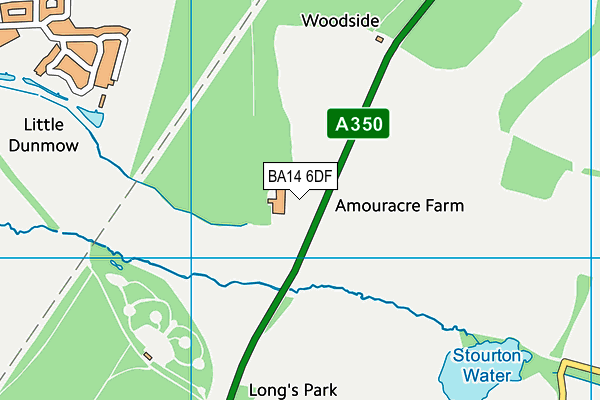 BA14 6DF map - OS VectorMap District (Ordnance Survey)