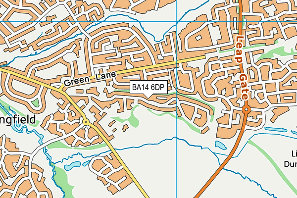 BA14 6DP map - OS VectorMap District (Ordnance Survey)