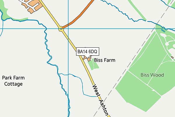 BA14 6DQ map - OS VectorMap District (Ordnance Survey)