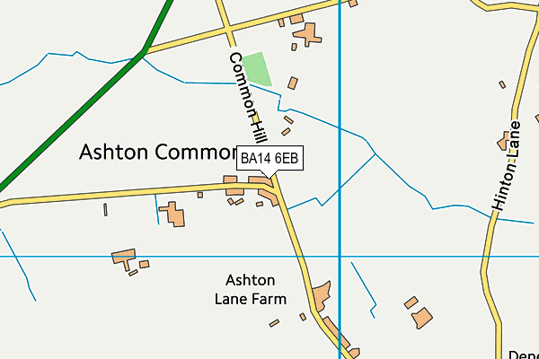 BA14 6EB map - OS VectorMap District (Ordnance Survey)