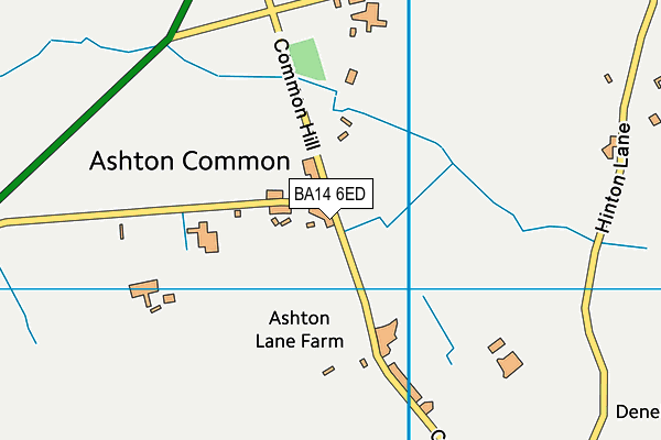 BA14 6ED map - OS VectorMap District (Ordnance Survey)