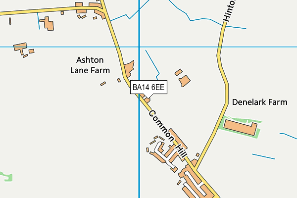 BA14 6EE map - OS VectorMap District (Ordnance Survey)