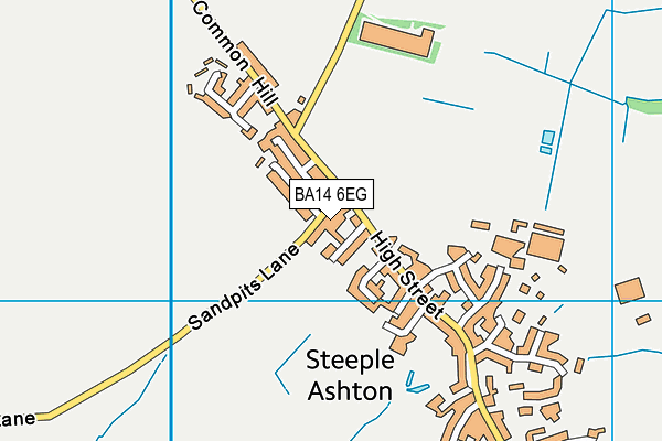 BA14 6EG map - OS VectorMap District (Ordnance Survey)