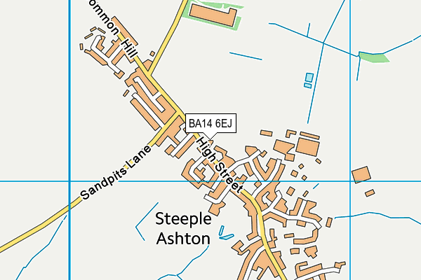 BA14 6EJ map - OS VectorMap District (Ordnance Survey)