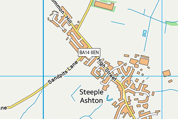 St Marys Recreation Field map (BA14 6EN) - OS VectorMap District (Ordnance Survey)