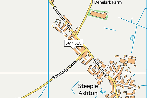 BA14 6EQ map - OS VectorMap District (Ordnance Survey)