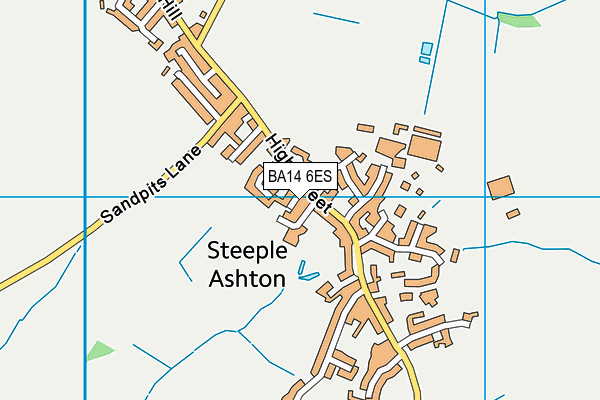 BA14 6ES map - OS VectorMap District (Ordnance Survey)