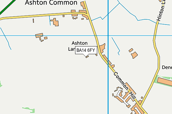 BA14 6FY map - OS VectorMap District (Ordnance Survey)