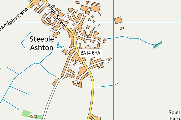 BA14 6HA map - OS VectorMap District (Ordnance Survey)