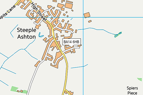 BA14 6HB map - OS VectorMap District (Ordnance Survey)