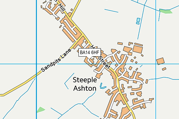 BA14 6HF map - OS VectorMap District (Ordnance Survey)