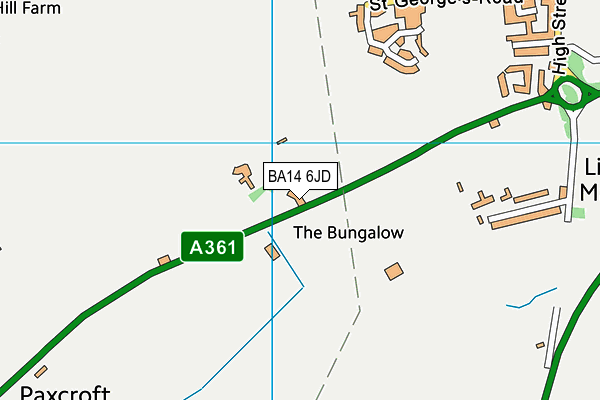 BA14 6JD map - OS VectorMap District (Ordnance Survey)