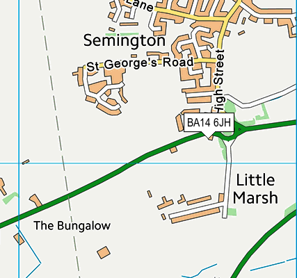 BA14 6JH map - OS VectorMap District (Ordnance Survey)