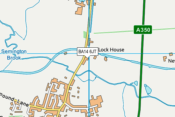 BA14 6JT map - OS VectorMap District (Ordnance Survey)