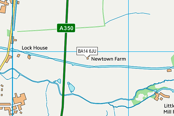 BA14 6JU map - OS VectorMap District (Ordnance Survey)