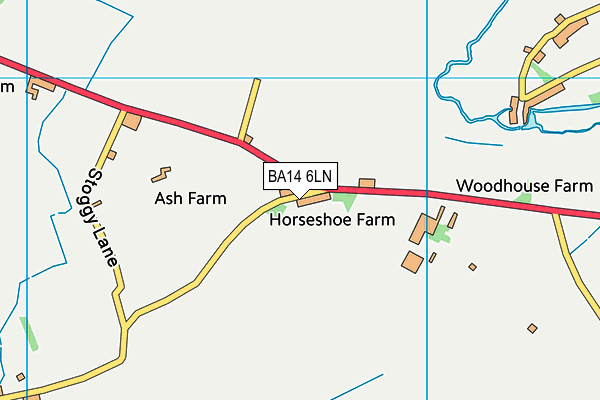 BA14 6LN map - OS VectorMap District (Ordnance Survey)