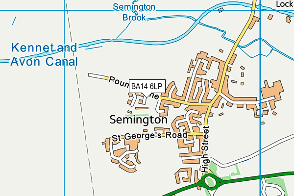 St George's Church of England Primary School, Semington map (BA14 6LP) - OS VectorMap District (Ordnance Survey)