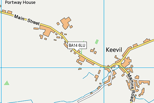 Keevil CofE Primary School map (BA14 6LU) - OS VectorMap District (Ordnance Survey)