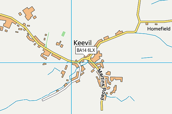 BA14 6LX map - OS VectorMap District (Ordnance Survey)