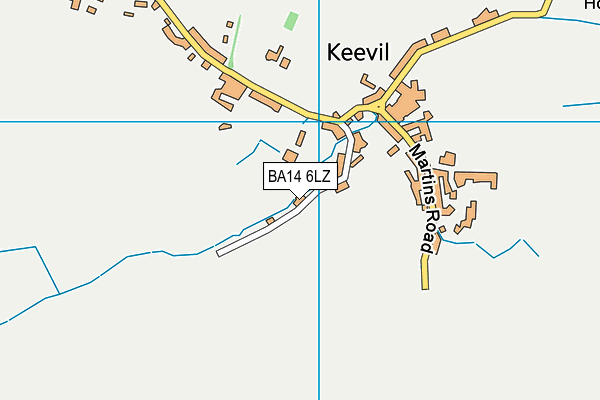 BA14 6LZ map - OS VectorMap District (Ordnance Survey)