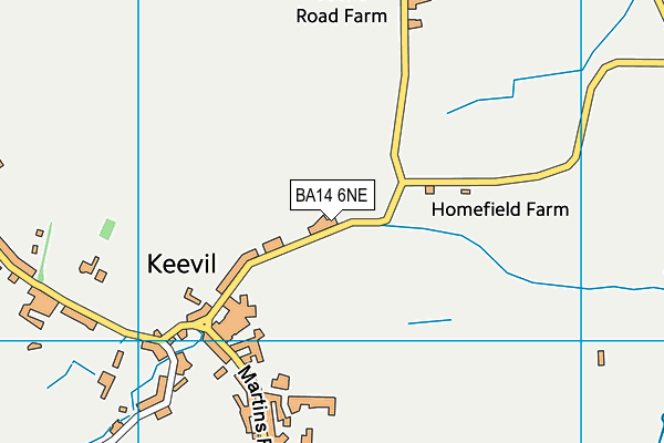 BA14 6NE map - OS VectorMap District (Ordnance Survey)