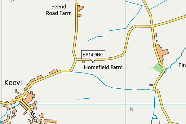 BA14 6NG map - OS VectorMap District (Ordnance Survey)