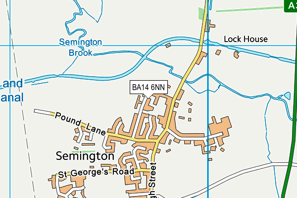 BA14 6NN map - OS VectorMap District (Ordnance Survey)