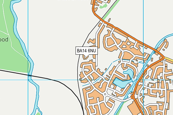 BA14 6NU map - OS VectorMap District (Ordnance Survey)