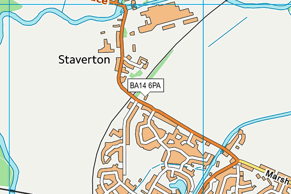 BA14 6PA map - OS VectorMap District (Ordnance Survey)