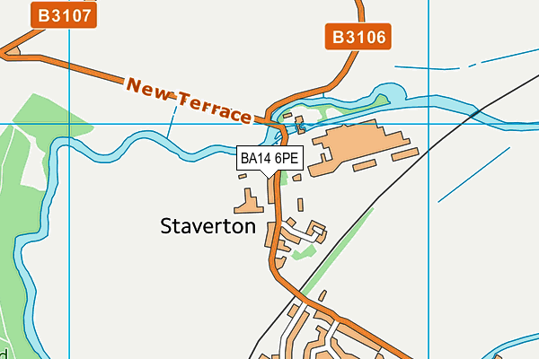 BA14 6PE map - OS VectorMap District (Ordnance Survey)