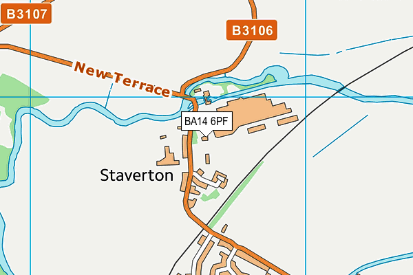 BA14 6PF map - OS VectorMap District (Ordnance Survey)