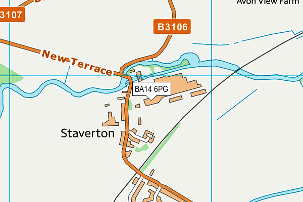 BA14 6PG map - OS VectorMap District (Ordnance Survey)