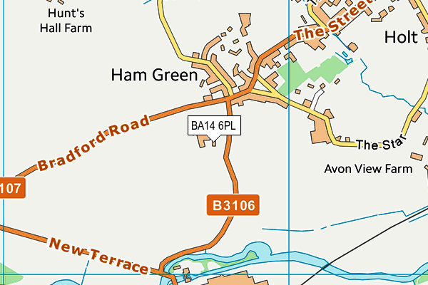 BA14 6PL map - OS VectorMap District (Ordnance Survey)