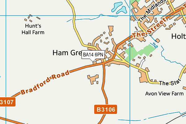 BA14 6PN map - OS VectorMap District (Ordnance Survey)