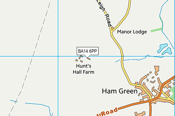 BA14 6PP map - OS VectorMap District (Ordnance Survey)