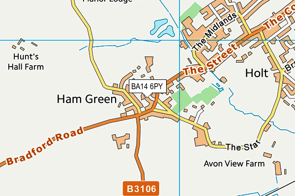 BA14 6PY map - OS VectorMap District (Ordnance Survey)