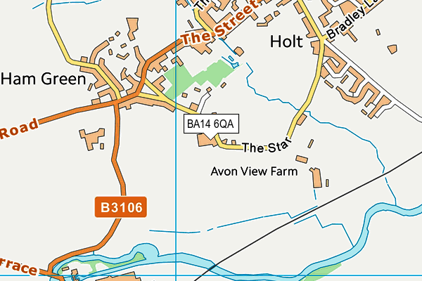 BA14 6QA map - OS VectorMap District (Ordnance Survey)