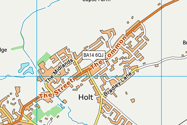 BA14 6QJ map - OS VectorMap District (Ordnance Survey)