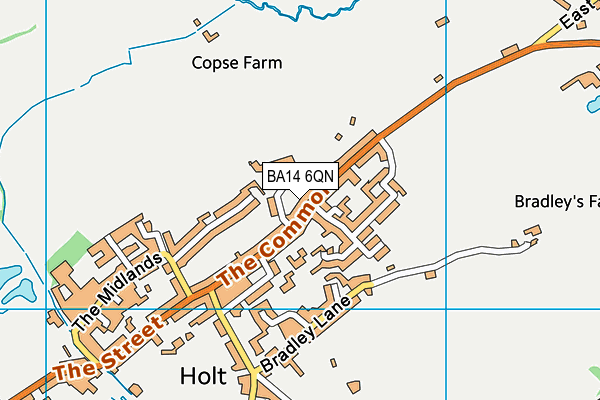 BA14 6QN map - OS VectorMap District (Ordnance Survey)