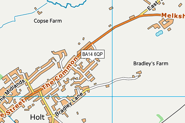 BA14 6QP map - OS VectorMap District (Ordnance Survey)