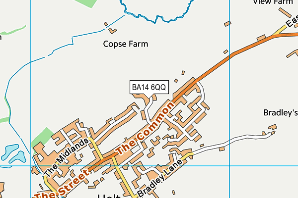 BA14 6QQ map - OS VectorMap District (Ordnance Survey)