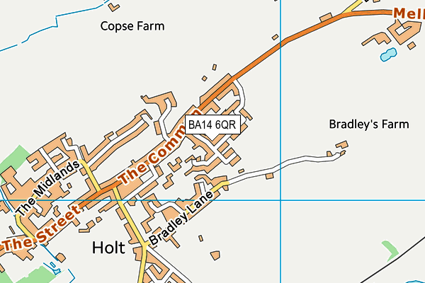 BA14 6QR map - OS VectorMap District (Ordnance Survey)